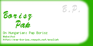 borisz pap business card